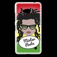 Coque Nokia Lumia 640 LTE Mister Rasta Blanc