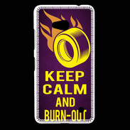 Coque Nokia Lumia 640 LTE Keep Calm and Burn Out violet