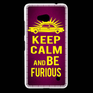 Coque Nokia Lumia 640 LTE Keep Calm and Be Furious Rose
