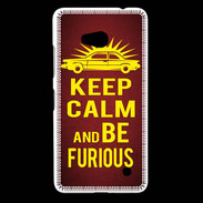 Coque Nokia Lumia 640 LTE Keep Calm and Be Furious Rouge