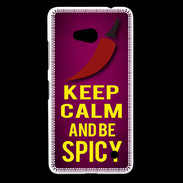 Coque Nokia Lumia 640 LTE Keep Calm and Be Spicy Rose
