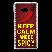 Coque Nokia Lumia 640 LTE Keep Calm and Be Spicy Rouge