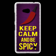 Coque Nokia Lumia 640 LTE Keep Calm and Be Spicy Violet