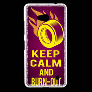 Coque Nokia Lumia 640 LTE Keep Calm and Burn Out Rose