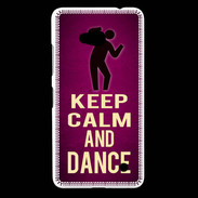 Coque Nokia Lumia 640 LTE Keep Calm and Dance Rose