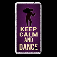 Coque Nokia Lumia 640 LTE Keep Calm and Dance Violet