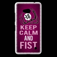 Coque Nokia Lumia 640 LTE Keep Calm and Fist Rose