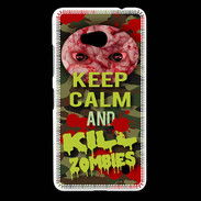 Coque Nokia Lumia 640 LTE Keep Calm and Kill Zombies camouflage