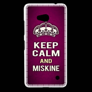 Coque Nokia Lumia 640 LTE Keep Calm and Miskine Rose