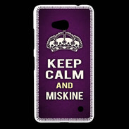 Coque Nokia Lumia 640 LTE Keep Calm and Miskine Violet