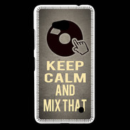 Coque Nokia Lumia 640 LTE Keep calm and Mix That Gris