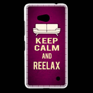 Coque Nokia Lumia 640 LTE Keep Calm and Reelax Rose