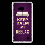 Coque Nokia Lumia 640 LTE Keep Calm and Reelax Violet