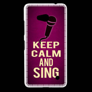 Coque Nokia Lumia 640 LTE Keep Calm and Sing Rose