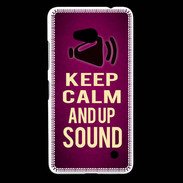 Coque Nokia Lumia 640 LTE Keep Calm and Up Sound Rose