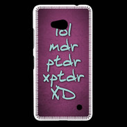 Coque Nokia Lumia 640 LTE LOL MDR Rose ZG