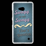 Coque Nokia Lumia 640 LTE Swag or Not bleu ZG