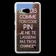 Coque Nokia Lumia 640 LTE Code pin rose ZG