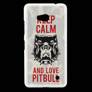 Coque Nokia Lumia 640 LTE Keep calm pitbull 2 ZG