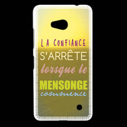 Coque Nokia Lumia 640 LTE Confiance et mensonge ZG