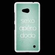 Coque Nokia Lumia 640 LTE Sexo Apéro Dodo vert ZG