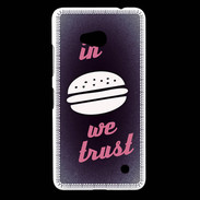 Coque Nokia Lumia 640 LTE In Burger We trust Rouge ZG