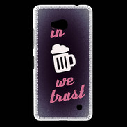 Coque Nokia Lumia 640 LTE In Beer We trust Rouge ZG