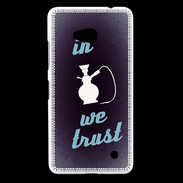 Coque Nokia Lumia 640 LTE In Chicha We trust Bleu ZG