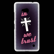 Coque Nokia Lumia 640 LTE In Christ We trust Rouge ZG