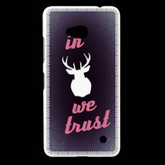 Coque Nokia Lumia 640 LTE In Elan We trust Rouge ZG