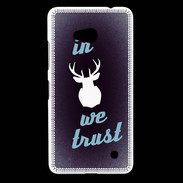 Coque Nokia Lumia 640 LTE In Elan We trust Bleu ZG