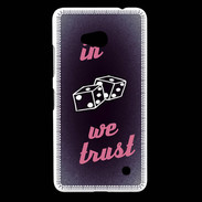 Coque Nokia Lumia 640 LTE In Gamble We trust Rouge ZG