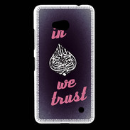 Coque Nokia Lumia 640 LTE In Islam We trust Rouge ZG
