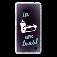 Coque Nokia Lumia 640 LTE In Junk We trust Bleu ZG
