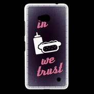 Coque Nokia Lumia 640 LTE In Junk We trust Rouge ZG
