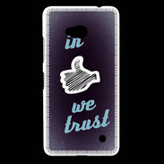 Coque Nokia Lumia 640 LTE In Like We trust Bleu ZG