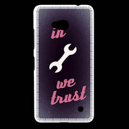 Coque Nokia Lumia 640 LTE In Mecanic We trust Rouge ZG