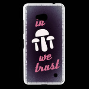 Coque Nokia Lumia 640 LTE In Mushrooms We trust Rouge ZG