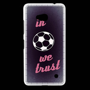 Coque Nokia Lumia 640 LTE In Soccer We trust Rouge ZG