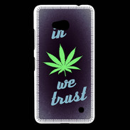 Coque Nokia Lumia 640 LTE In Weed We trust Vert ZG