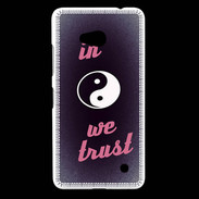 Coque Nokia Lumia 640 LTE In Zen We trust Rouge ZG