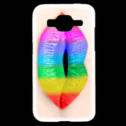 Coque Samsung Core Prime Bouche Arc en Ciel