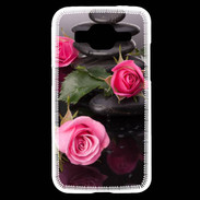 Coque Samsung Core Prime Rose et Galet Zen
