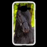 Coque Samsung Core Prime Portrait de cheval noir 10