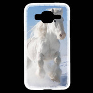 Coque Samsung Core Prime Cheval blanc dans la neige 2