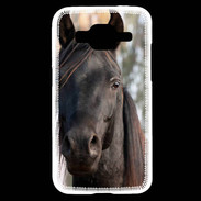 Coque Samsung Core Prime Tête de cheval noir