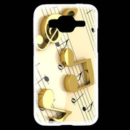 Coque Samsung Core Prime Portée de notes en or