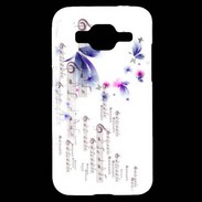 Coque Samsung Core Prime Papillons et notes de musique