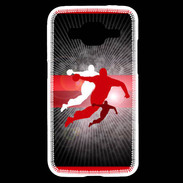 Coque Samsung Core Prime Illustration Handball en noir et rouge