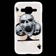 Coque Samsung Core Prime Carte tête de mort trèfle